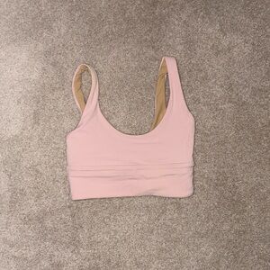 Lululemon Pink and Tan sports bra (Light to Medium hold)
